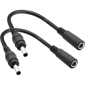 Seadream 2Pack 4.5mm x 3.0mm Male to 4.5mm x 3.0mm Female Adapter DC Power Connector