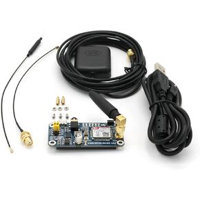 for Raspberry Pi GSM/GPRS/GNSS Bluetooth HAT Expansion Board GPS Module SIM868 Compatible for Raspberry Pi 2B 3B 3B+ 4B Zero Zero W Support Make a Call,Send Messagess,Data Transfer