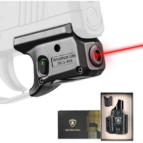 WARRIORLAND Kydex Holster with Light for Sig P365 / P365X / P365XL, Compact Lightweight Red Laser Sight with Battery Indicator & Custom Concealed Carry, Right-Hand, WLS-103 w/ P365