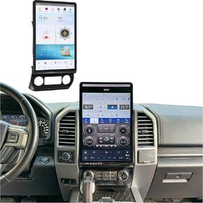 قم بترقية جين فورد F150 الثالث عشر مع 16.8 بوصة راديو Android - احتفظ بسلاسة بميزات Sync Sync 2 ، وتوافق Manual و Auto AC ، والتمتع بالترفيه المحسن مع 4G وشاشة تعمل باللمس