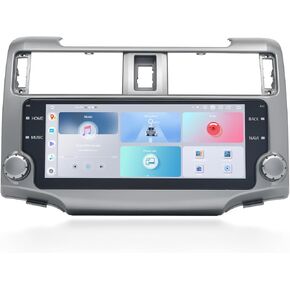 Roadanvi 2K 10.25" Car Stereo for Toyota 4Runner 2010-2019 Wireless Carplay Android Auto 4G LTE Car Radio Head Unit 1920×720 QLED Touch Screen DSP GPS Navigation Android 12 4G+64G Sliver