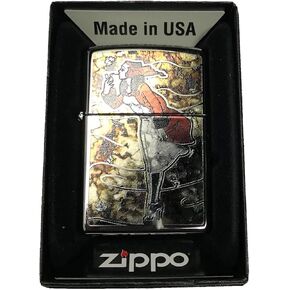 Zippo Custom Wighter - Vintage Windy Lady Fusion - Chrome High Polish Chrome
