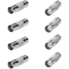 BNC Female to Female Adapter Connector, Coupler for CCTV Security Camera, SDI, HD-SDI, Coax RG6 (100)