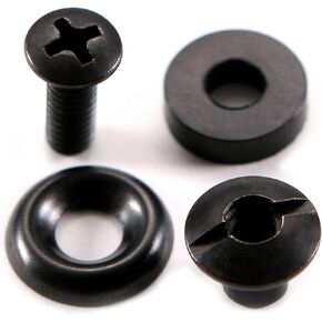 [12 Packs] HolsterSmith Slotted Post Ultra Holster Mounting Assemblies - (SPUMA) - (w/Finishing Washer) - for DIY KYDEX Holster & Knife Sheath Retention and Attachment Mounting