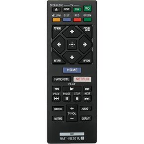 Replace Blu-ray Disc Player Remote Control Compatible with Sony Ultra HD Blu-ray Disc/DVD Player BDP-BX370 BDP-S1700 BDP-S3700 UBP-X700 UBP-UX70 UBP-X700M RMT-VB201U RMT-VB100U RMT-VB201D RMT-VB400T