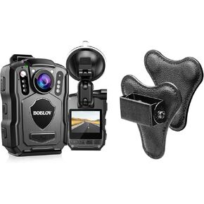 BOBLOV Bundle Deal, M5 2K 64GB Police Body Camera, GPS Enabled &1440P Body Mounted Cam, 128G Body Cam Built-in 4200MAH Battery, IP67 Waterproof Body Camera Chest Vest…