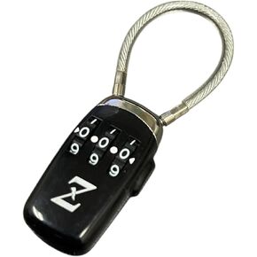 Dual USB Stick and Luggage Lock resettable Combination Protects Data and Your belongings Anti Theft and Memory Stick not Included (Black)