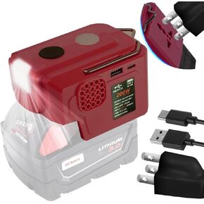 200 واط العاكس للطاقة لبطارية 20V Craftsman مع 1 USB 1 Type C DC 20V إلى AC 110V بطارية العاكس. للامتثال مثل شفرات لوح اللوحات الهواتف