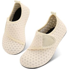 Scurtain Kids Toddler Water Shoes Barefoot Quick-Dry Aqua Socks for Boys Girls Baby with Non-Slip Rubber Sole