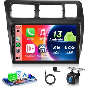 2G+64G for Toyota Corolla 1991-1997 Car Radio with Wireless Carplay Android Auto - 9 Inch Touch Screen Android 13 Car Radio - GPS/WiFi/Bluetooth/FM/SWC/HD Backup Camera