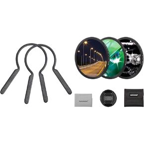 Neewer Rubber-Coated Metal Camera Lens Filter Remover Wrench Set Kit(Package of Two), Fit 77-82mm Lens Thread and 3PCS 82mm Star Filters, Adjustable Cross Screen Star Effect Filter (4, 6, 8 Points)