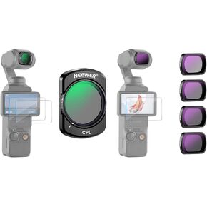 NEEWER Magnetic CPL Filter and ND Filter Kit (4 Pack) ND4 ND8 ND16 ND32 Compatible with DJI Osmo Pocket 3 Creator Combo