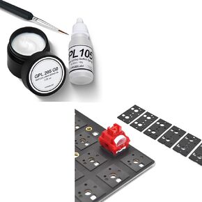 YIMAGUJRX GPL 205 G0 and GPL 105 for Mechanical Keyboard Switches Lube and Springs,Keyboard Switch Pads Poron Foam 120Pcs
