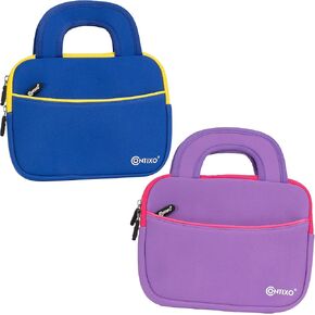 Contixo 10 "Tablet Sleeve Back Bundle - Fits Contixo K102 & K103 10 بوصة لأجهزة الأطفال - الأزرق والأرجواني