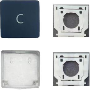 Replacement Letter C Keycap Keys and Hinges Compatible for Surface Laptop 3/4/5 13.5/15inch 1867 1868 1872 1873 1950 1951 1952 1953 Keyboard C Key Cap (Black)