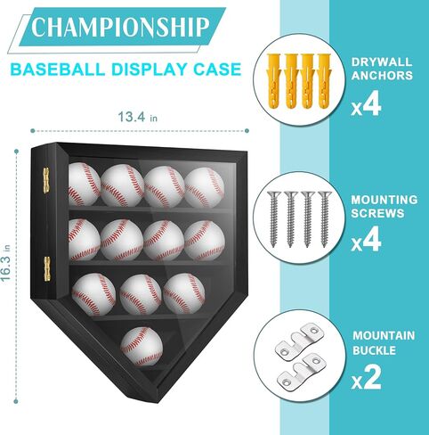 40 Large Baseball Card Display Case Graded Sports Card Display Frame Trading Cards Wooden Wall Cabinet with UV Protection Acrylic Front for Football Basketball Hockey Cards Collection in Saudi Arabia
