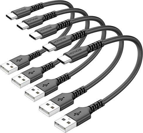 Short USB C Cable 0.5FT 3 Pack, 6 inch USB A to USB C Charger Cable Compatible with iPhone15 16,Galaxy S25/S24/S8,and Almost All USB C Devices in Kuwait