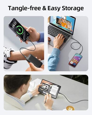 Short USB C Cable 0.5FT 3 Pack, 6 inch USB A to USB C Charger Cable Compatible with iPhone15 16,Galaxy S25/S24/S8,and Almost All USB C Devices in Kuwait