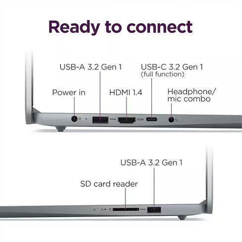 Lenovo IdeaPad Slim 3 Touchscreen Laptop, 15.6" FHD Laptop, 8-Core AMD Ryzen 7 5825U, 16GB RAM, 1TB SSD, Keypad, SD Card Reader, Stylus Pen + External Portable SSD + USB Hub, Linux Ubuntu OS in Kuwait