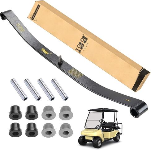 10L0L Golf Cart Front 2-Leaf Spring Kit for Club Car DS & Precedent, Standard/Heavy Duty Leaf Spring with Bushings & Sleeves, Replace OEM 1012030, 103628801 in Saudi Arabia