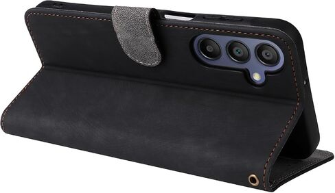 بالنسبة إلى Samsung Galaxy A16 5G/4G Wallet Phone Case مع حامي الشاشة [RFID LOCKING] حامل بطاقة الوجه الجلدي Women Men Men Plocke Phone for Samsung A 16 5 G SM-A166 Galaxy 16A 4G LTE Black in Kuwait