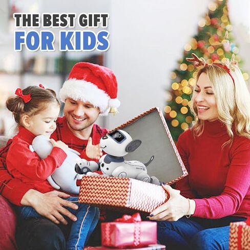 Remote Control Robot Dog Toy for Kids, Intelligent Interactive Programmable Robot Puppy Toy, with Singing, Dancing and Walking Function Remote Control Robot Dog Toy Birthday Gift for Boys Girls（Gold) in Saudi Arabia