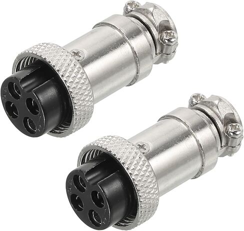 Meccanixity 2pcs موصل الطيران GX16 2 دبابيس 16 مم لوحة سلك أنثى توصيل توصيل توصيل الطيران للطيران ، السكك الحديدية عالية السرعة ، السفن in Kuwait