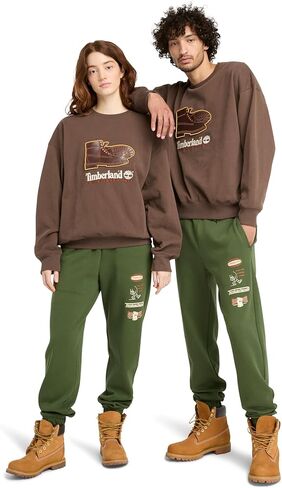 Timberland Men's New Box Fit Badge Crew Neck in Saudi Arabia