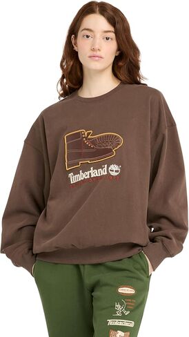 Timberland Men's New Box Fit Badge Crew Neck in Saudi Arabia