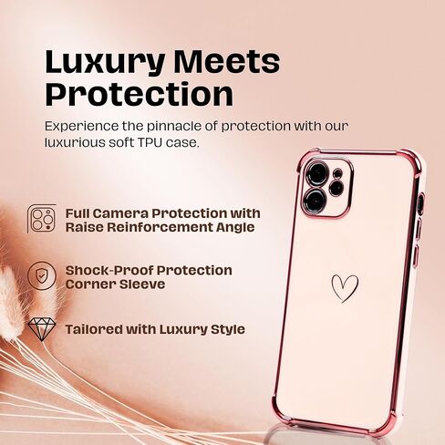 Anti Yellow Clear Phone Case for iPhone 13 Case - Shockproof, Slim Fit & Non Yellowing Transparent Cover for iPhone 13 - Crystal Clear Phone Cases for iPhone13 Wireless Charging - Silicone Cases (6.1) in Saudi Arabia