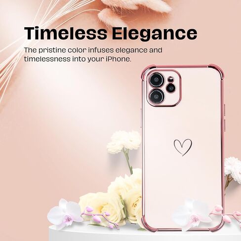 Anti Yellow Clear Phone Case for iPhone 13 Case - Shockproof, Slim Fit & Non Yellowing Transparent Cover for iPhone 13 - Crystal Clear Phone Cases for iPhone13 Wireless Charging - Silicone Cases (6.1) in Saudi Arabia