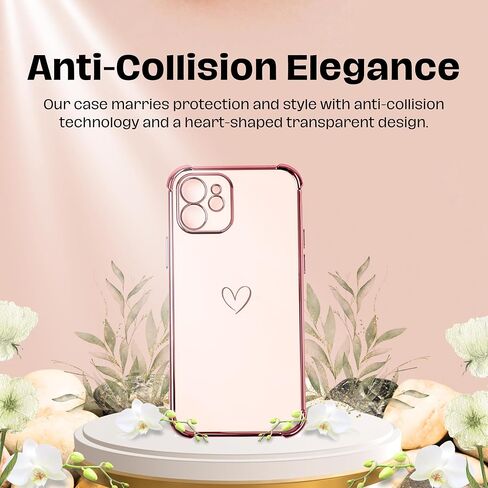 Anti Yellow Clear Phone Case for iPhone 13 Case - Shockproof, Slim Fit & Non Yellowing Transparent Cover for iPhone 13 - Crystal Clear Phone Cases for iPhone13 Wireless Charging - Silicone Cases (6.1) in Saudi Arabia