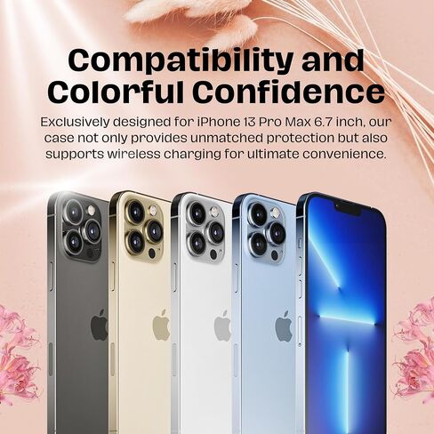 Anti Yellow Clear Phone Case for iPhone 13 Case - Shockproof, Slim Fit & Non Yellowing Transparent Cover for iPhone 13 - Crystal Clear Phone Cases for iPhone13 Wireless Charging - Silicone Cases (6.1) in Saudi Arabia