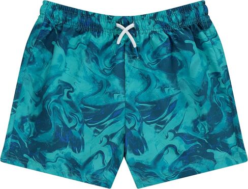 BCOOL 2 or 3-Pack Boys Swim Trunks, Kids Quick Dry Swimming Shorts with Liner - Solid/Printed Swimwear in Kuwait