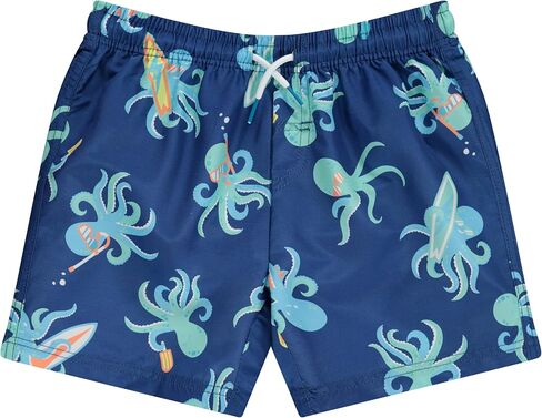 BCOOL 2 or 3-Pack Boys Swim Trunks, Kids Quick Dry Swimming Shorts with Liner - Solid/Printed Swimwear in Kuwait