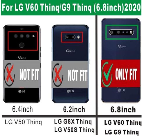 Asuwish Compatible with LG V60 ThinQ V60ThinQ 5G G9 Thin Q Wallet Case Screen Protector Zipper Retro Leather Flip Cover Card Holder Stand Cell Accessories for LGV60 V 60 60ThinQ 60V Women Men Brown in Saudi Arabia
