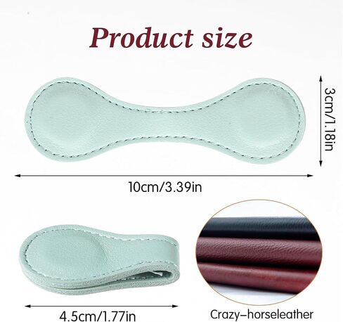 2 Pcs Magnet Leather Bookmark Retro Book Page Holder Vintage Handmade Book Marker Clip Personalized Leather Page Buckles Timeless Reading Accessories for Women Bookworm Lover Readers Teachers in Saudi Arabia