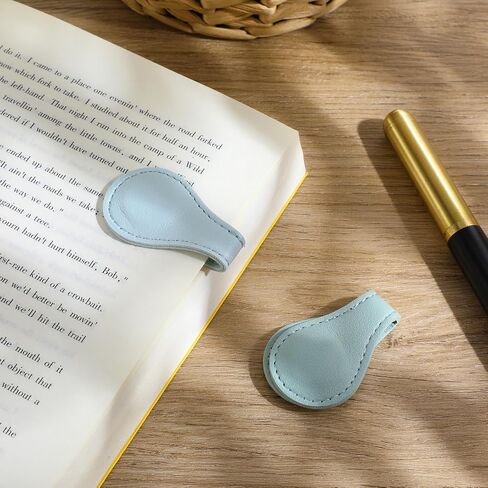 2 Pcs Magnet Leather Bookmark Retro Book Page Holder Vintage Handmade Book Marker Clip Personalized Leather Page Buckles Timeless Reading Accessories for Women Bookworm Lover Readers Teachers in Saudi Arabia