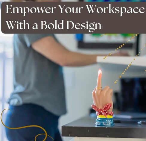 LED Finger Decoration - Superhero Themed - Funny Birthday Gift, Fun Gift, Funny Gifts, Funny Figurines - Fun Office Decor & Paperweight, Middle Hand Gesture Finger Decoration in Saudi Arabia