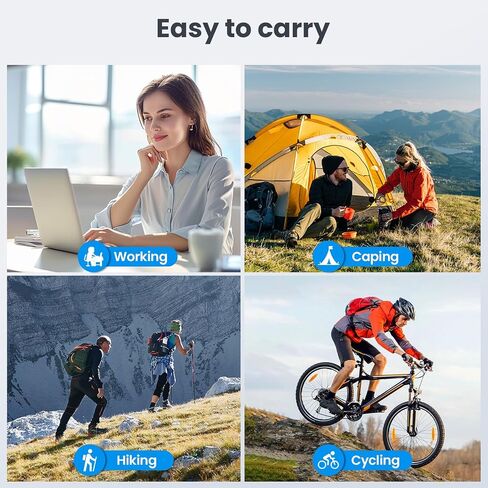 Portable Charger 50000MAH Power Bank مع كبلان مدمجين ، 22.5W شحن سريع شحن حزمة بطارية خارجية ، LED شاحن الهاتف المحمول USB-C المحمولة لجهاز iPhone 16/15/14/13 PRO ، Android ، Samsung Galaxy ، إلخ in Saudi Arabia