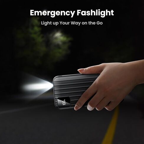 Portable Charger 50000MAH Power Bank مع كبلان مدمجين ، 22.5W شحن سريع شحن حزمة بطارية خارجية ، LED شاحن الهاتف المحمول USB-C المحمولة لجهاز iPhone 16/15/14/13 PRO ، Android ، Samsung Galaxy ، إلخ in Saudi Arabia