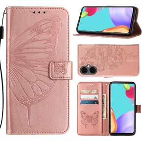 متوافق مع Blu G64 CASE Blu G64 Wallet Phone Case Blu G64 G1010WW 2024 6.8 "غطاء حالة الهاتف الذكي [الفراشة من الجلد المغناطيسي مع حافلة بطاقة الائتمان Kickstand] -