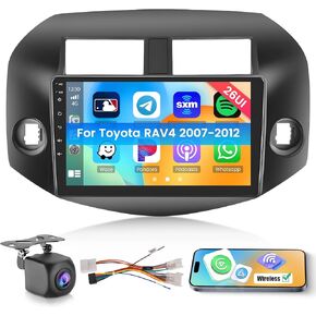 Android Car Stereo for Toyota RAV4 2007 2008 2009 2010 2011 2012 with CarPlay Android Auto 26UI 2GB+64GB
