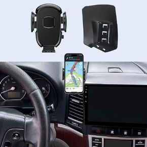 Car Phone Holder Fits for Santa Fe 2007-2012 Accessories, Cell Phoen Car Mount Fits snugly and fits Perfectly in The Vent Design for 4.7-7 in Phones,360 Degree Rotation,Easy to Install, Black