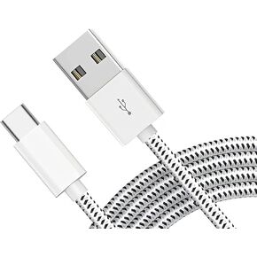 10ft USB Cable Type-C Charger Cord Power Compatible with iPad Air 13" (1st Gen 2024)/Air 11" (2024 6th Gen), Wire USB-C Long Braided Fast Charge Sync High Speed
