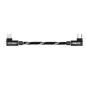 AGOZ 6 بوصة USB C إلى كبل البرق 90 درجة الزاوية اليمنى لـ DJI MAVIC 3 ، MINI 2 ، AIR 2S ، MAVIC AIR 2 ، HeavyDUTY RIDED ، إكسسوارات تمديد وحدة التحكم عن بُعد - USB C إلى موصل iPhone