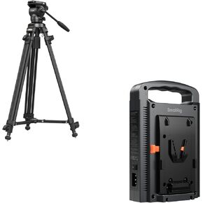 SmallRig AD-50 Heavy Duty Tripod and V Mount Battery Charger