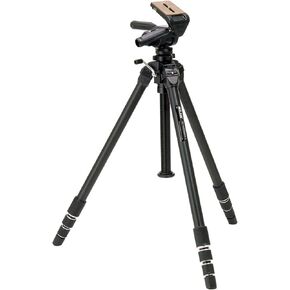 SLIK The Professional Tripod with PRO Head 3-Way Panhead - Supports 22.00 lb (9.980 kg), for Mirrorless/DSLR Sony Nikon Canon Fuji Cameras and More - Black (616-850)