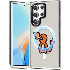 Toycamp for Samsung Galaxy S25 Ultra Case - Compatible with MagSafe Women Girls Cute Phone Cover Magnetic with Shockproof Protective Girly Aesthetic Designer for Samsung S25 Ultra Case, Cartoon Floral