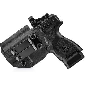 Gun Holster for Men/Women Concealed Carry, Optics Cut Ready, Adj. Cant & Retention, IWB Kydex Holster for Glock 17/19/43x, Taurus G3C G2C, Canik Mete MC9, Hellcat Pro, M&P Shield Plus, Sig P365 P320